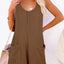 Pocketed Scoop Neck Sleeveless Romper