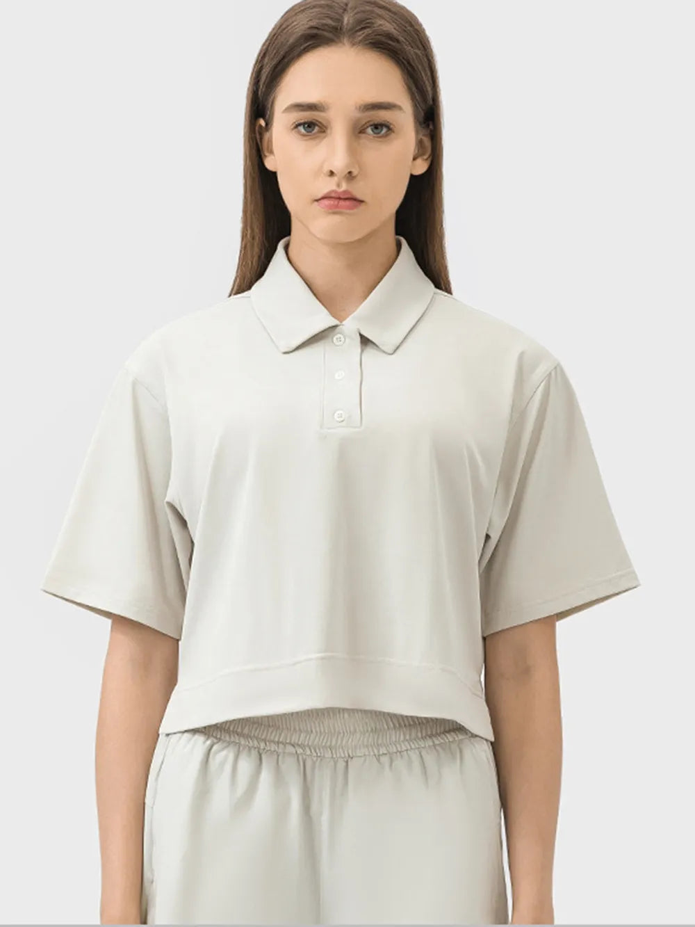 Half Button Short Sleeve Active T-Shirt - Korvel