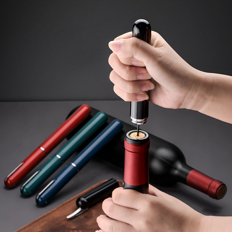 New Beautiful Fashion Pen-Shaped Wine Cork Air Pressure Creative Wine Corkscrew - Korvel