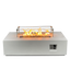 52 Inch Outdoor Concrete Propane gas rectangle Fire Pit table in Antique white color - Korvel