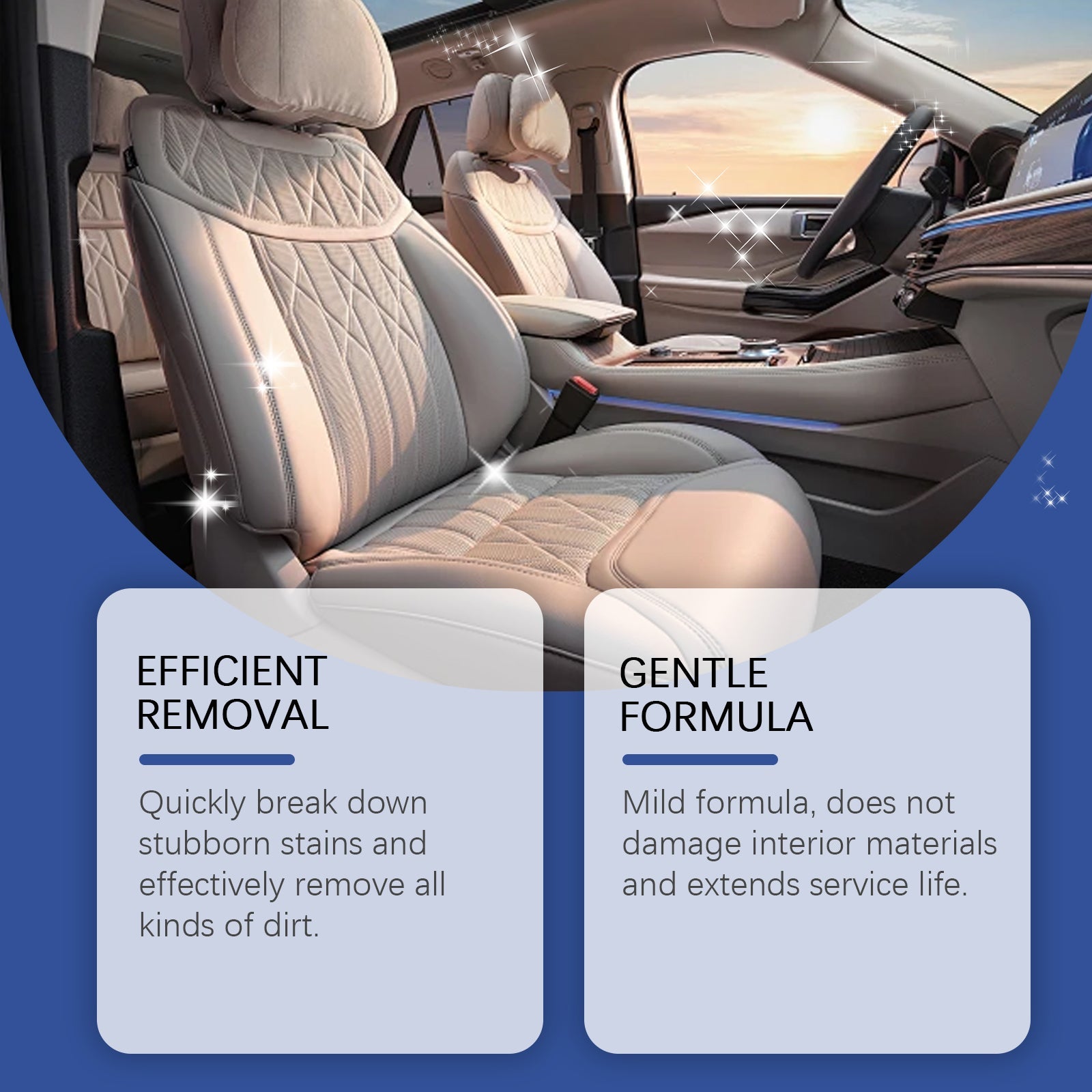Car Interior Cleaning Mousse Car Interior Upholstered Seat Fabric Stain Cleaner - Korvel