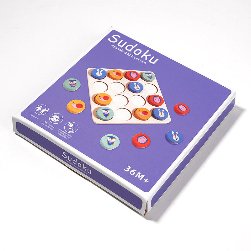 Puzzle early education, children's toys, thinking enlightenment, kindergarten, simple entry-level Sudoku puzzle game - Korvel