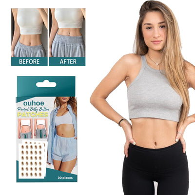 Shaped-up Belly Button Sticker, Height Beauty Body Emulates Waterproof Belly Button Sticker - Korvel