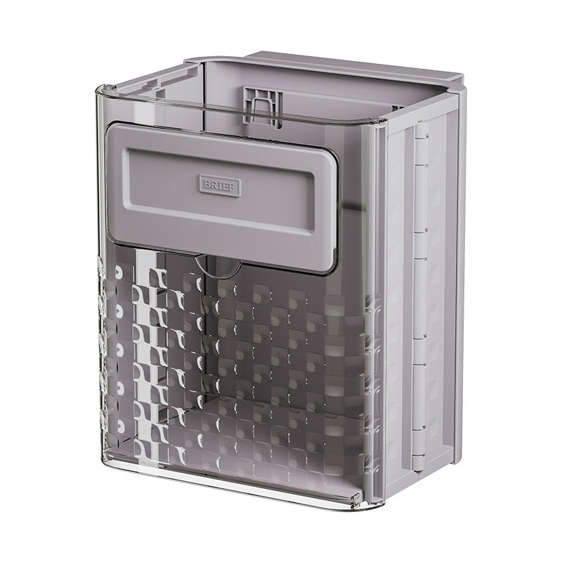 Premium Folding Wall-Mounted Trash Can for Kitchen & Home