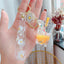 Glitter Quicksand Key Chain Liquid Floating Unicorn Keyring Keychain Bag Charm Milk Tea Cup Pendant Keyfob Gift for Women - Korvel