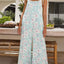 Elegant Printed Wide Leg Jumpsuit with Pockets
