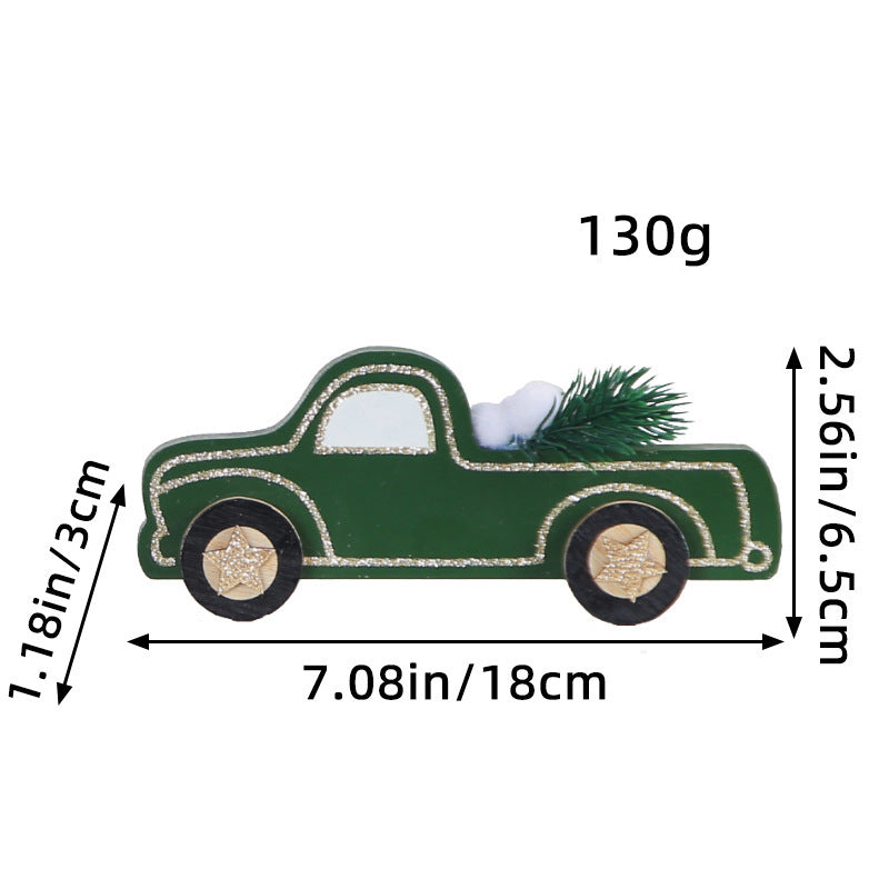 Fashionable Dark Green Car Ornament for Christmas