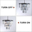 Candelabro de Cristal Negro de Lujo para Espacios Modernos