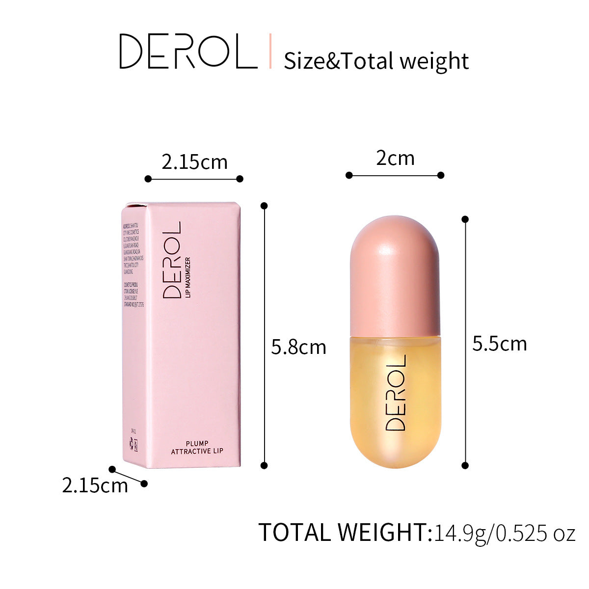DEROL Ginger Mint Lip Plumper Cross-Border Increase Moisturizing Moisturizing Lip Set Box Lip Plumper - Korvel