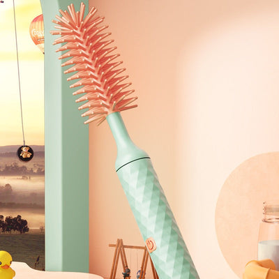 Electric bottle brush silicone cleaning brush set baby bottle cleaning machine pacifier brush artifact - Korvel