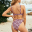 Printed Wide Strap Two-Piece Swim Set - Korvel