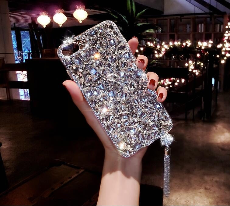 For Huawei P8 P9 P10 P20 Lite Plus Mate 7 8 9 10 Pro Luxury Glitter Back Cover Crystal Bling Diamond rhinestone Phone case - Korvel