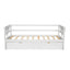 win Size Daybed with Trundle and Foldable Shelves on Both Sides White - Korvel