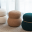 WKJ1Y Light camel snowman stool with plush Grig cushions, playful and cute, suitable for any space - Korvel