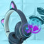 AKZ-022 RGB Luminous Cat Ear Wired Gaming Headset