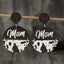 Elegant Alloy Wooden Dangle Earrings