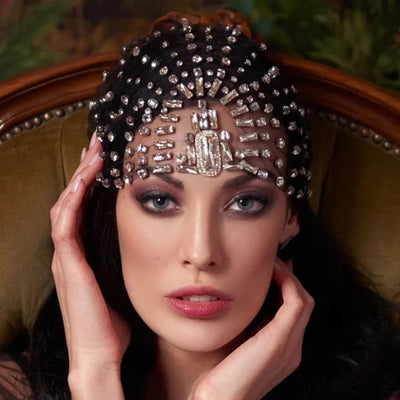 Rhinestone Bridal Headband Hat Forehead Hair Accessories Fashion Jewelry Wedding Crystal Head Chain Women Headpiece Gifts - Korvel