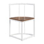 TOPMAX Modern 7-Piece Dining Table Set with Faux Marble Compact 55Inch Kitchen Table Set for 6  White+Cherry - Korvel