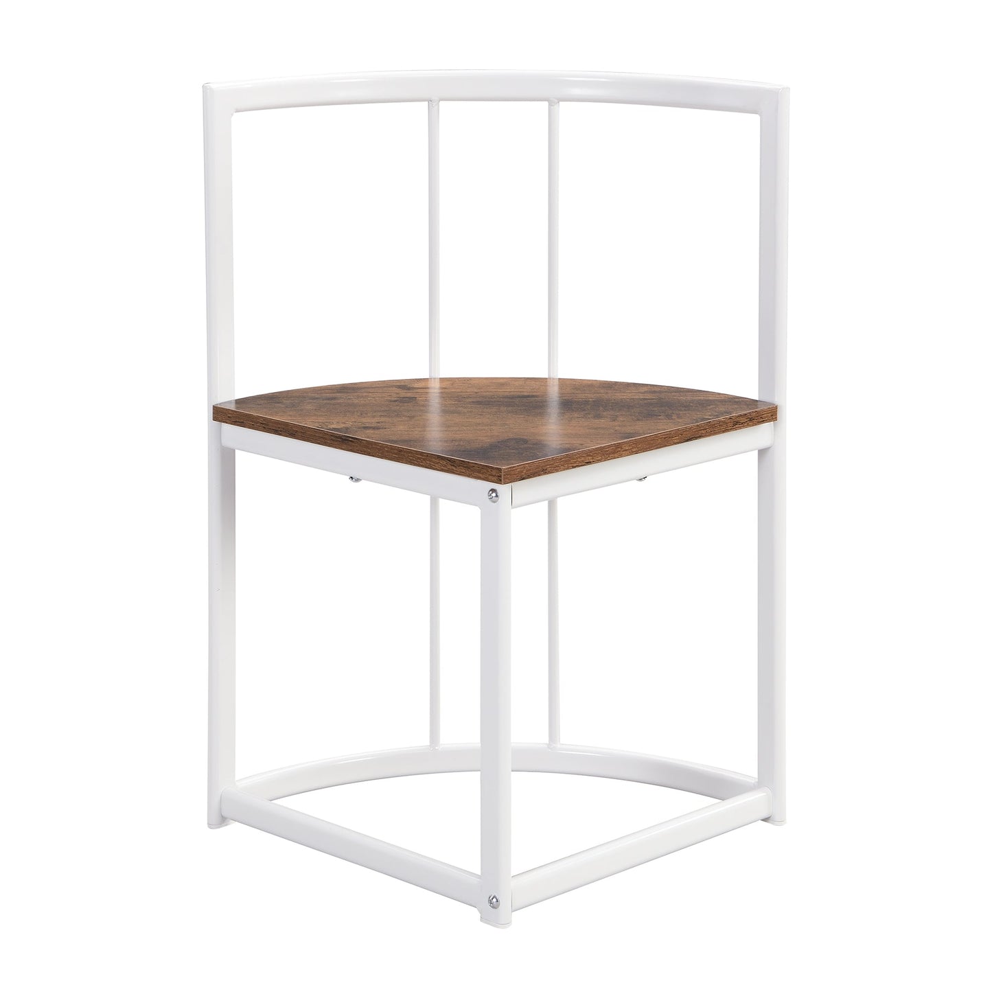 TOPMAX Modern 7-Piece Dining Table Set with Faux Marble Compact 55Inch Kitchen Table Set for 6  White+Cherry - Korvel