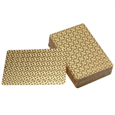 Waterproof Luxury Platinum Foil Poker Playing Cards Gold Plated Porker Cards - Korvel