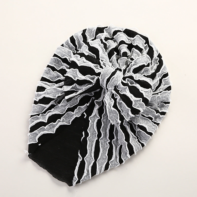 Baby Cow Louver Bow Head Cap Baby High Elastic Brimless Indian Tire Hat - Korvel