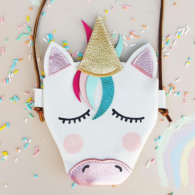 Cute Cartoon Animal Horse Leather Shoulder Bag Coin Purse Messenger Bag Babies Girls Kids Gift Mother Baby Diaper Bags Outdoor - Korvel