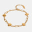 Stainless steel gold splicing personalized niche design titanium steel bracelet - Korvel