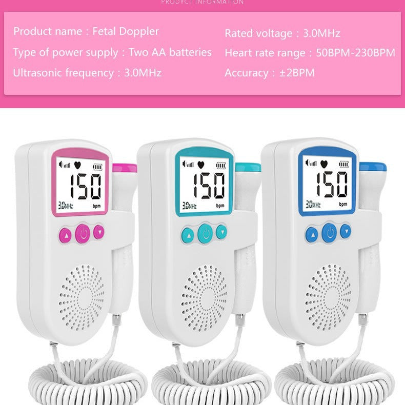 Moniteur de fréquence cardiaque fœtale portable pour un usage domestique