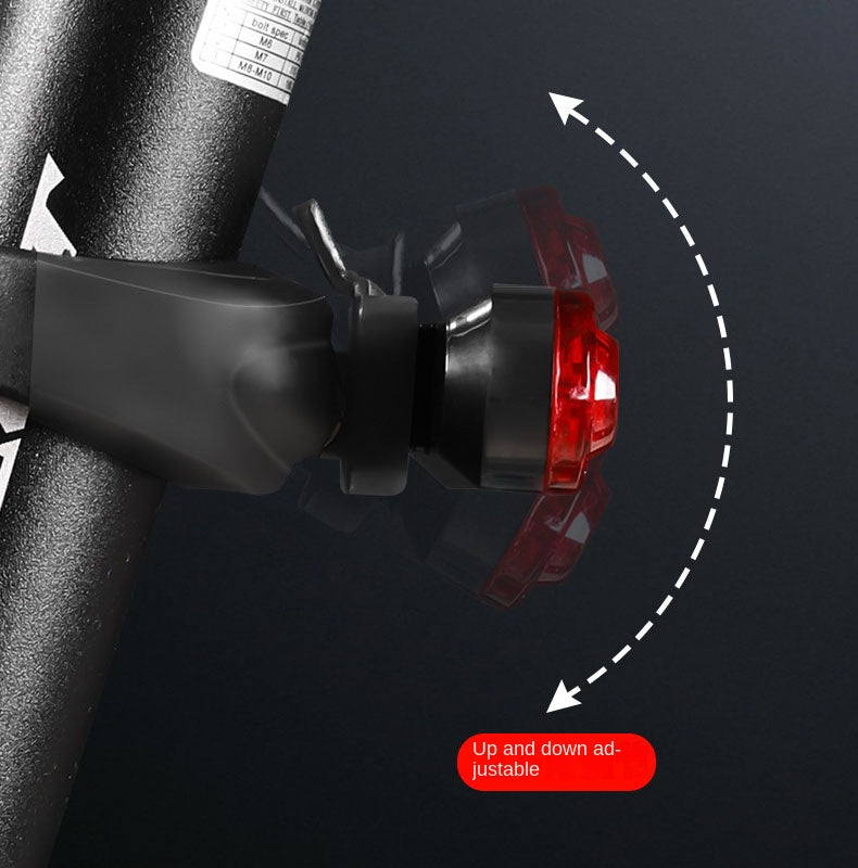 Lumière arrière de vélo rechargeable USB pour la sécurité lors des trajets nocturnes