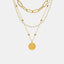 Synthetic Pearl Titanium Steel Three-Layered Necklace - Korvel