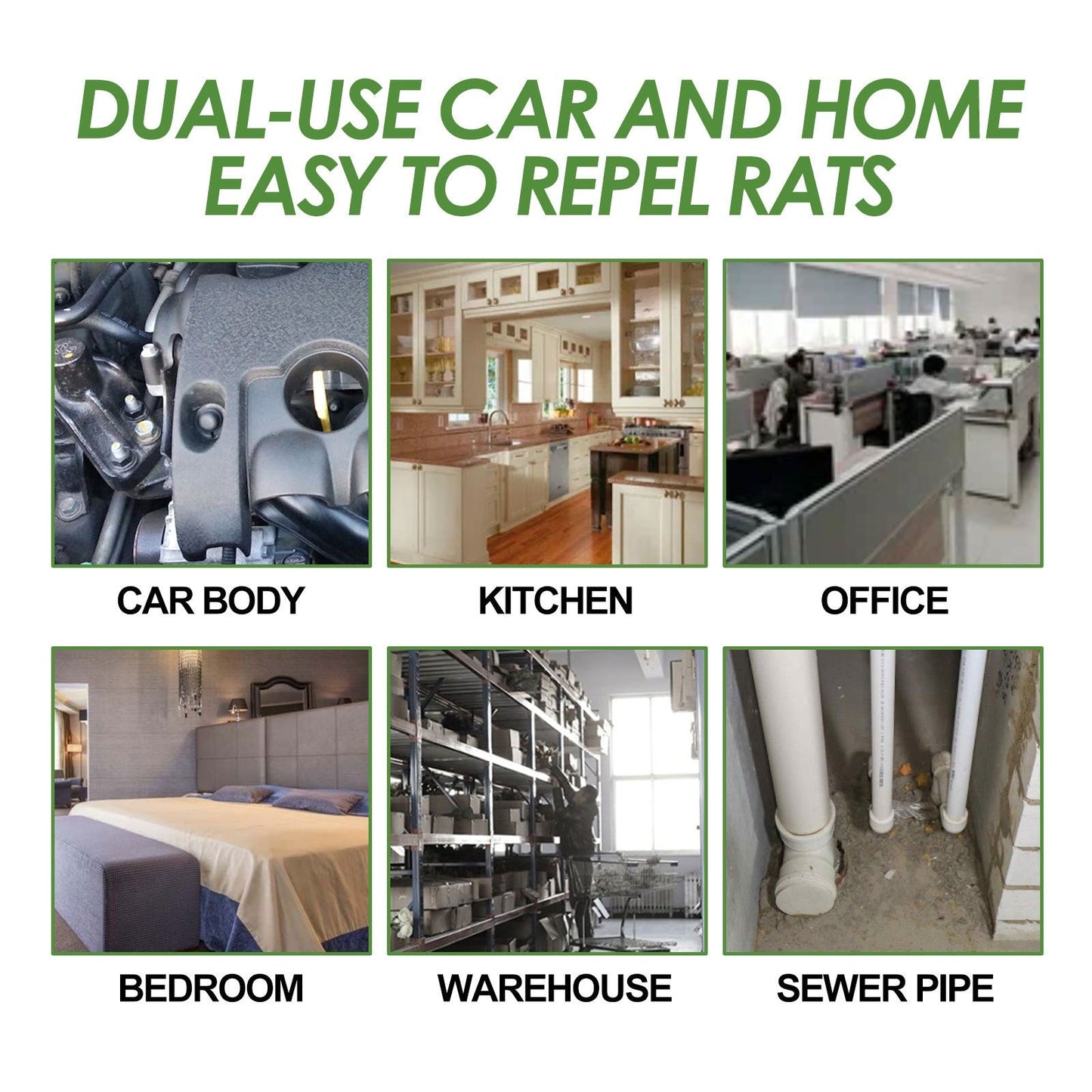 Yegbong 8pcs mice repellant mouse repelling pills car body kitchen office bedroom warehouse sewer pipe rat and mice repellent - Korvel
