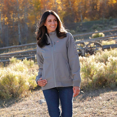Stylish Grey Bonded Jacket for Women | Cinch - Korvel