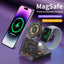 3 in 1 Wireless Charger for Magsafe Magnetic Fast Charging Dock Station Phone Stand for iPhone iWatch Aipods Charger - Korvel