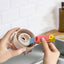 Petal three in one cup lid brush multifunctional gap cleaning brush milk bottle mouth groove cup brush - Korvel