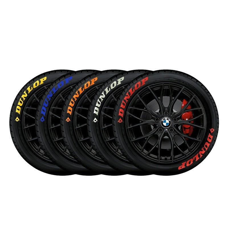 【 Font Set 】 Car Tire Stickers Tire Letter Stickers English Letter 3D Stereoscopic Stickers - Korvel