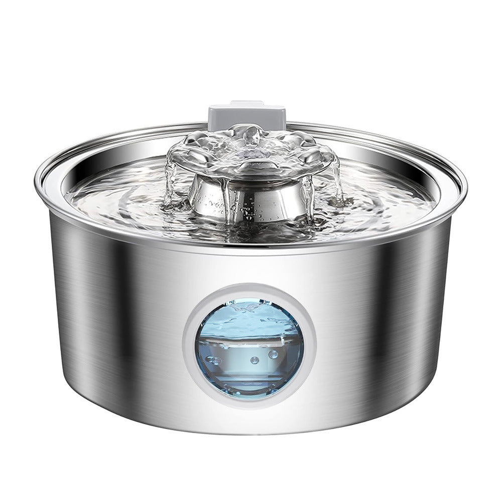 Distributeur d'eau intelligent en acier inoxydable premium pour animaux de compagnie