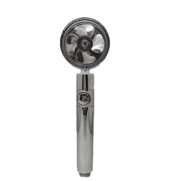 Onder Druk Douchekop Shower Nozzle Water-saving Flow 360 Rotating High-pressure Nozzle With Small Fan - Korvel