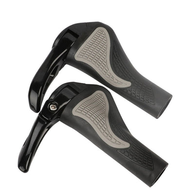 Mountain Bike Ergonomic Vice Handle Claw Handle Aluminum Alloy Grip (A Horn) - Korvel