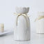 Elegant European-Style Ceramic Ribbon Vase for Home Decor