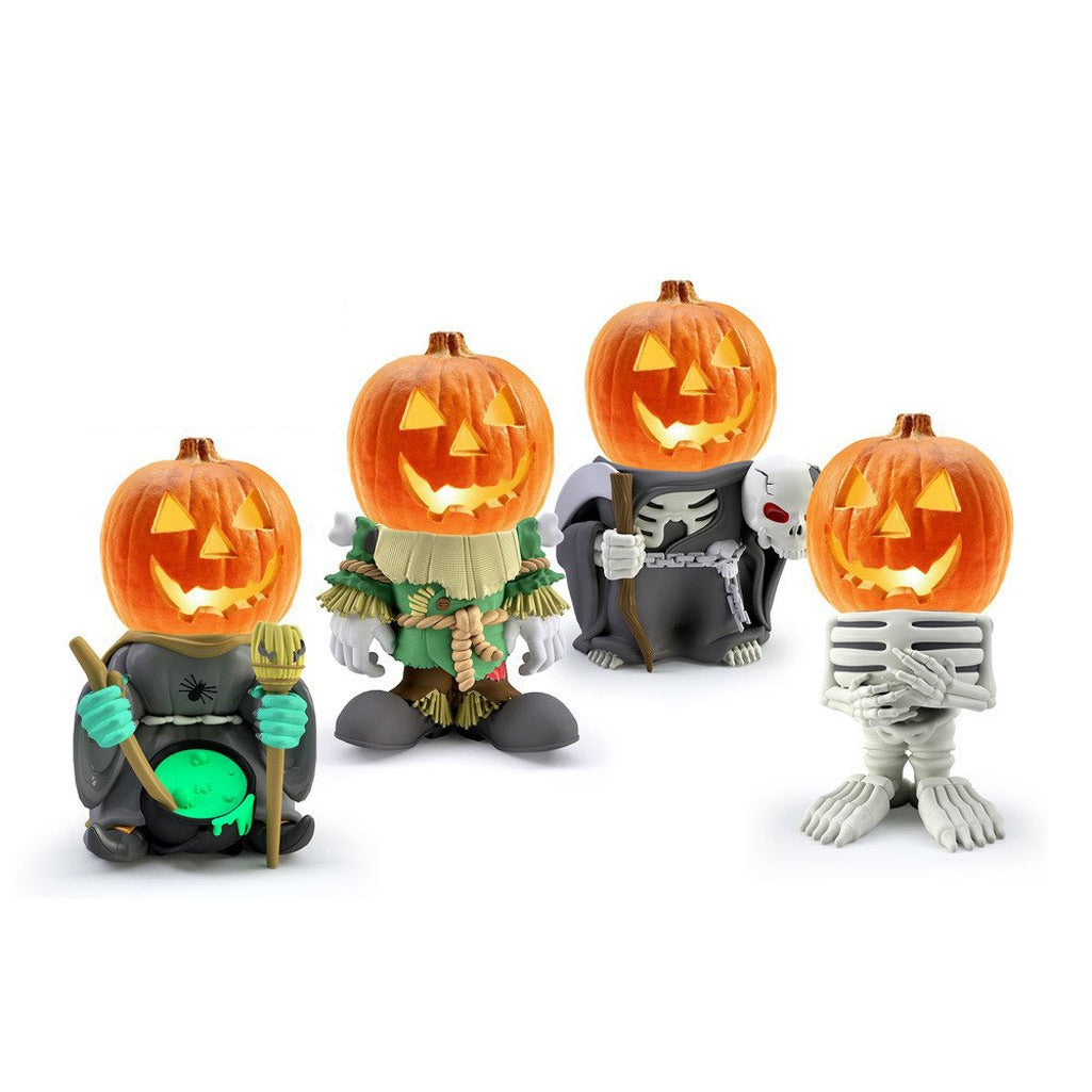 Luminous Pumpkin Knight Garden Ornament
