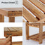 Acacia Wood Shoe Rack Bench Strong Weight Bearing Upto 200 LBS Best Ideas For Entryway Frontdoor Bathroom, Natural Color. - Korvel