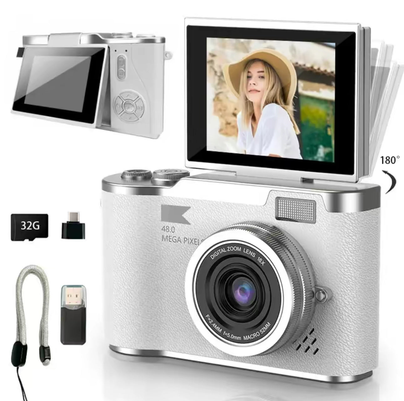 VlogSnap 1080P Camera - Compact & Versatile