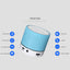A9 LED Bluetooth Speaker - Portable Wireless Audio Experience