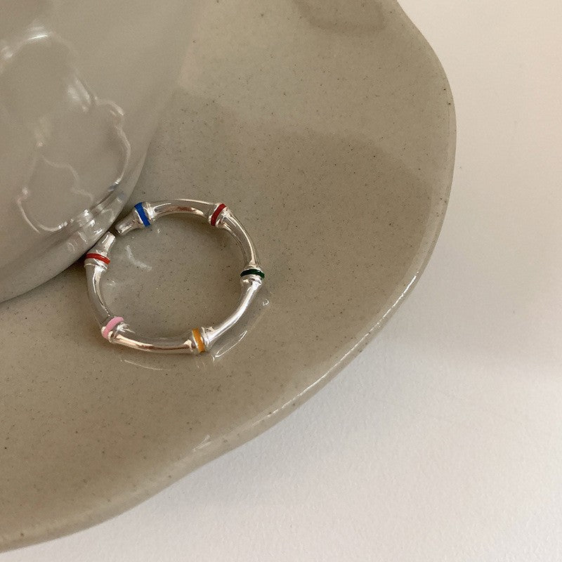 Anillo de Diamante de Circonita de Color Dopamina Love para Mujeres