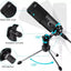 Professional USB Condenser Microphones For PC Computer Laptop Singing Gaming Streaming Recording Studio YouTube Video Microfon - Korvel