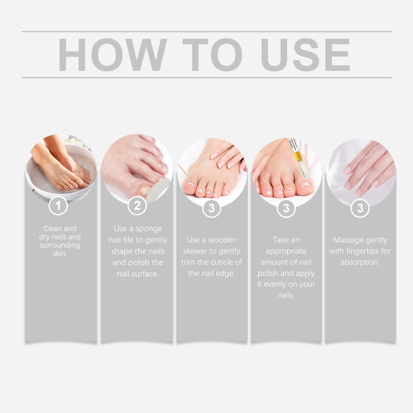 Nail Care Solution Set Improves Soft Nails By Moisturizing Cuticle And Repairing Nails - Korvel