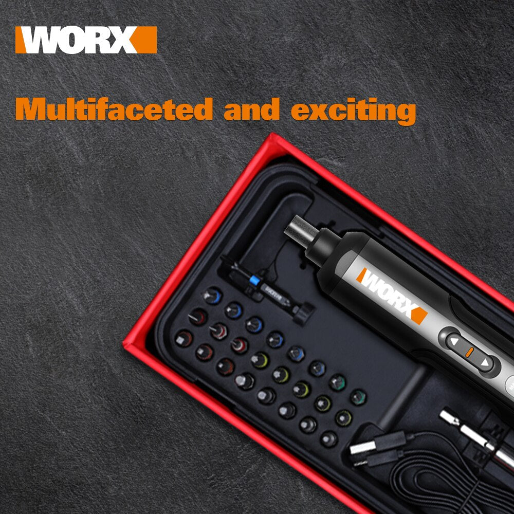 Ensemble de tournevis électriques mini Worx 4V avec 26 embouts