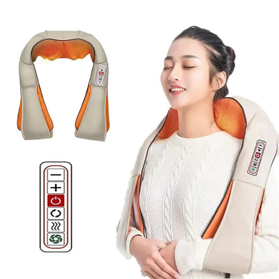 U-Shaped Electric Shiatsu Massage Shawl with Heat