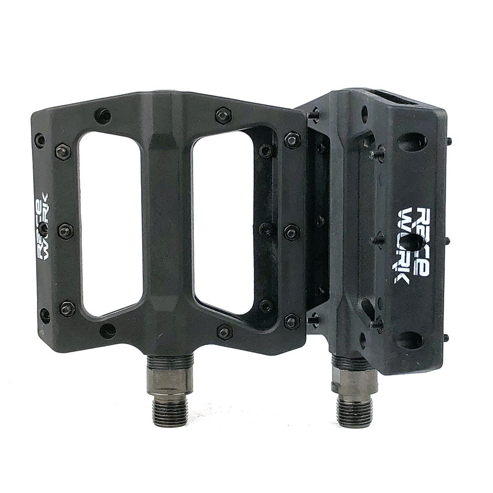Mountain Bike Bicycle Nylon Fiber Peilin Pedal Dead Fly Bearing Pedal Non-Slip Pedal - Korvel