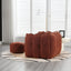 Soft Bean Bag Chair with High Resilient Foam(Chips)for living room and bedroom Comfortable Square Lazy Sofa with  Footstool - Korvel